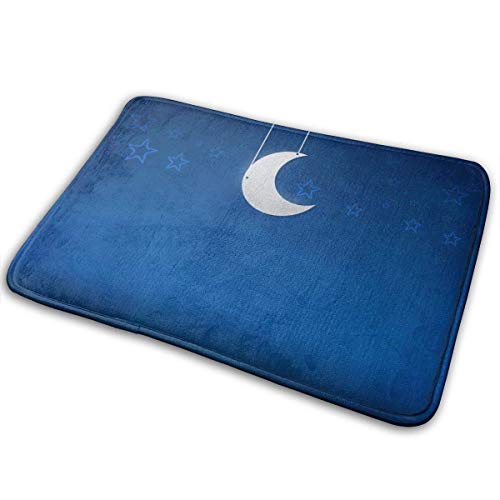 Moon-and-Star Home Door Mat Super Absorbent Antiskid Front Floor Mat Carpet Bathroom Entrance Rugs 40X60CM