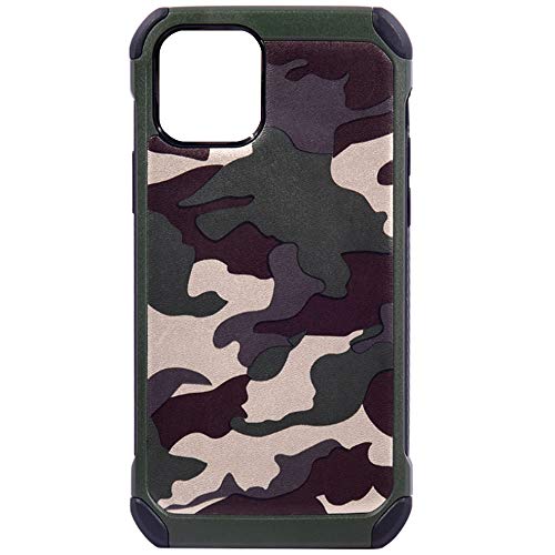 Motive Life - Carcasa para iPhone 12/12 Pro con soporte de anillo, color verde camuflaje