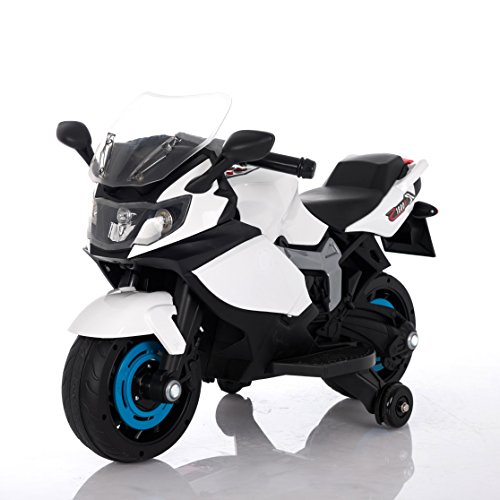 Moto Racer ATAA eléctrica batería 6v - Blanco - Moto eléctrica para niños de hasta 5 años. Batería 6v Coche electrico niños