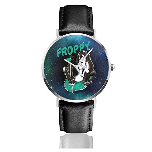 My Hero Academia Tsuyu Asui (Froppy) Reloj de Pulsera de Cuarzo con Correa de Cuero Reloj clásico