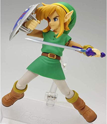 No The Legend of Zelda Link 14cm Figura de acción Estatua móvil Modelo de Enlace Personaje de Anime Juguete Regalo de Recuerdo Regalos de Anime Juguetes Modelos de Kits