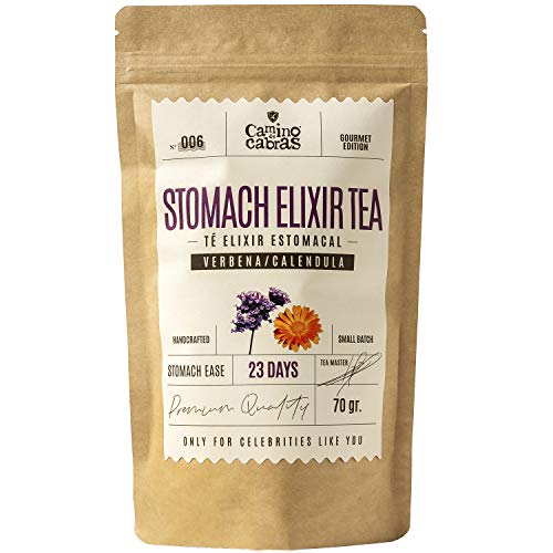 Nº006 STOMACH ELIXIR TEA - Elixir Estomacal - Té Gourmet de hierbas – FUENTE DE VITAMINAS Y MINERALES - Sin cafeína - 23 días - Ingredientes 100% Naturales - bolsa de 70 gr.