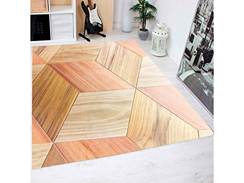 Oedim Alfombra Parquet Cuadrados PVC 95 cm x 165 cm| Moqueta Adulto PVC | Suelo vinilico para Adultos