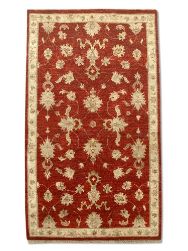 Pak Alfombra Persa Tradicional persiana Chobi Hecha a Mano Agra, Lana, óxido, 91 x 155 cm, 3 x 5 '1" (ft)