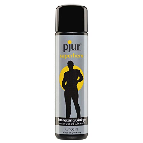 pjur superhero glide - Lubricante estimulante con ginkgo - da potencia y estimula - para todos los hombres que desean más (100ml)