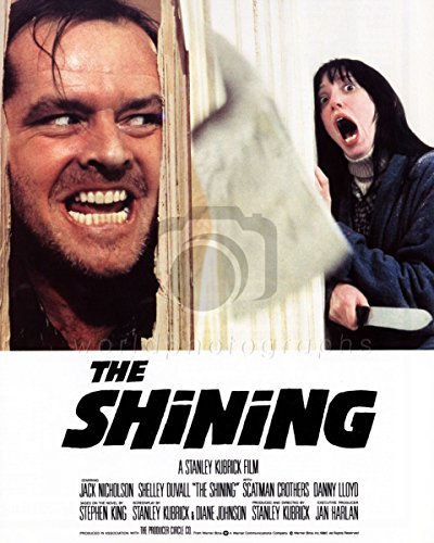 Póster The Shining (1980), Stanley Kubrick, Jack Nicholson, Shelley Duvall (10 x 8 cm)