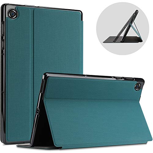 ProCase Funda Delgada para Lenovo Tab M10 FHD Plus 10.3" 2020 2ª Gen, Modelos TB-X606F TB-X606X, Carcasa Folio Protectora con Soporte y Tapa Inteligente - Verde Azulado