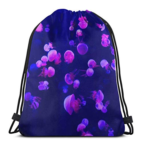 QUEMIN Happy Easter Bolsa con cordón, Rosa Medusa Lot Tote Mochila Mochila para niños Gimnasio Saco Bolsa para Senderismo Yoga Tenis Zapatos Bolsa de Almacenamiento