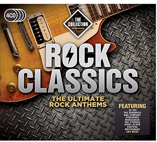 Rock Classics: The Collection portada del álbum Carteles Impresión de arte en lienzo Sala de estar Decoración del hogar Impresión de regalo en lienzo -60x60cm Sin marco