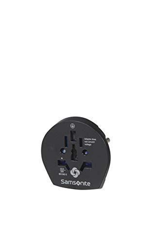 SAMSONITE Global Travel Accessories - World To Europe Grounded Adaptador Internacional 6 Centimeters 1 Negro (Black)