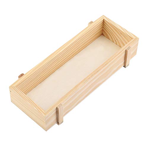 SANON Maceteros de Madera Macetas de Flores Suculentas Macetas Suculentas Caja de Jardín Casa Rectángulo Cajas de Plantas Maceta Cama Interior/Exterior (22. 5 X 9. 2 X 4. 8 Cm)