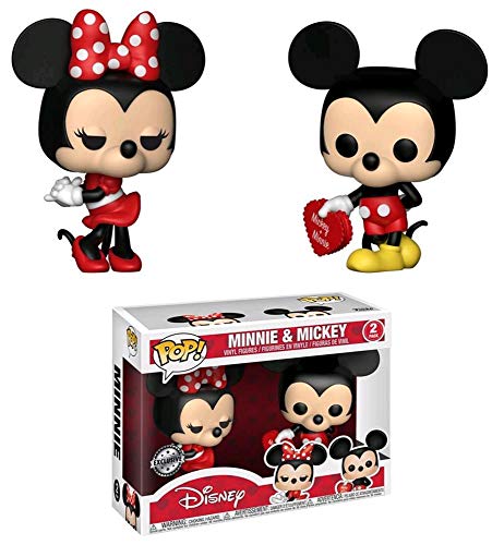 Set 2 Figuras Pop! Disney Valentine Mickey & Minnie Exclusive