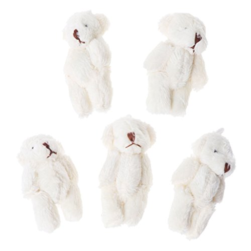 siwetg 5 UNIDS Kawaii Osos Pequeños De Peluche Juguetes De Felpa Perla Terciopelo Muñecas Regalos Mini Oso De Peluche