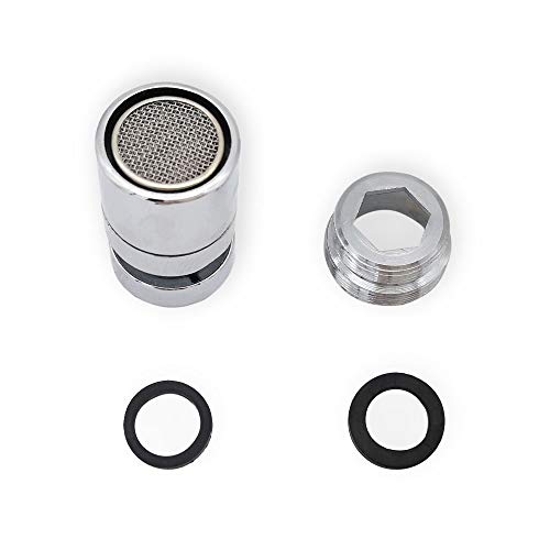 SJUNJIE 360° Giratorio Aireador Antisalpicaduras 22mm Adaptador de Grifo de Repuesto M22 M24 Bubbler Filtro Filtro de Agua para Ahorro Hídrico para Grifo de Cocina Baño