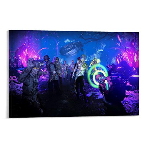 SKWOQ Póster de Call of Duty Black Ops Cold War Zombies Cod para pared y arte de pared, diseño moderno, para dormitorio familiar, 50 x 75 cm