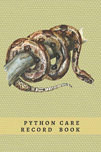 SNAKE CARE RECORD BOOK: Complete Pet Profile, Vet Visits, Vaccinations, Food, Cleaning... | Medical/Health Journal | Gifts for Reptile Lovers.