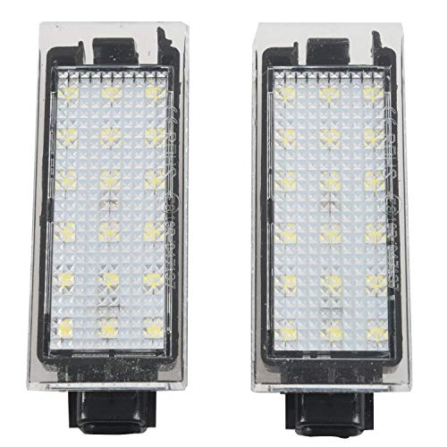 SODIAL 2 Piezas Luz de Matrícula del Número Led del Coche para Renault Megane 2 Clio Laguna 2 Megane 3 Twingo Master Vel Satis