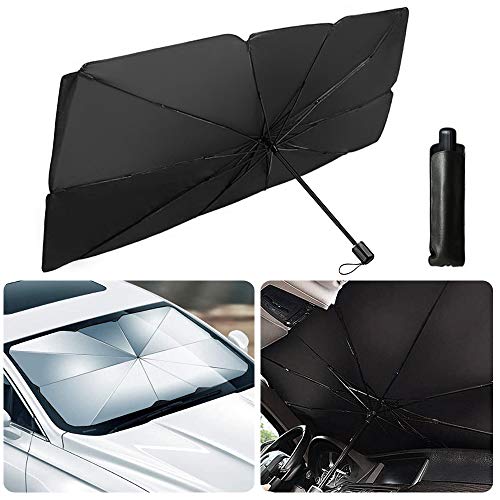 Sombrilla Paraguas del Coche,Parasol Coche Delantero Protector ,Parasol Sombrilla per Coche Lunas Delanteras,Parasol para Parabrisas Protección,Parasol Delantero (145 * 79cm)