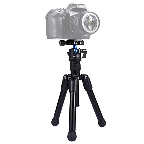 Soporte de cámara miniatura microspur Foto magnesio Montaje de trípode 360 ​​Ball Head Grado Altura ajustable, conveniente for DSLR y cámaras digitales 1yess