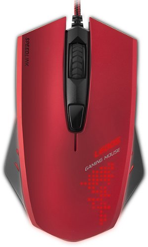 Speedlink SL-6393-RD - Ratón para juegos, color rojo