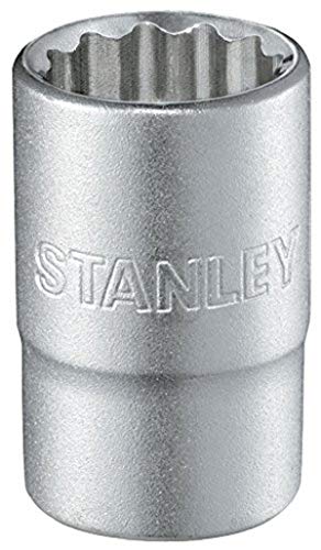 STANLEY Llave de vaso 1/2" 12 P 32mm 1-17-073, Plateado, 32 mm