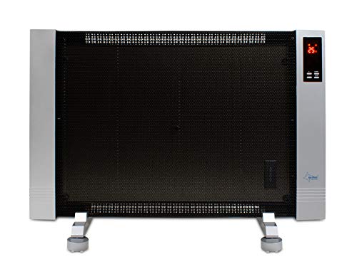 SUNTEC Calefactor de bajo Consumo electrico | Estufa electrica portatil | Radiador de Aire Caliente para el Frio | Calentador con termostato programable | Sin Gas ni Aceite | Heat Wave Style 2000 LCD