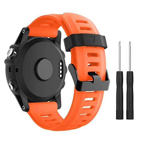 SUPORE Garmin Fenix 3 Correa de Reloj, reemplazo Respirable Suave del silicón Pulsera Hermosa Deporte y edición para Fenix 3/Fenix 3 HR/Fenix 5X Multi-Colors Smart Watch