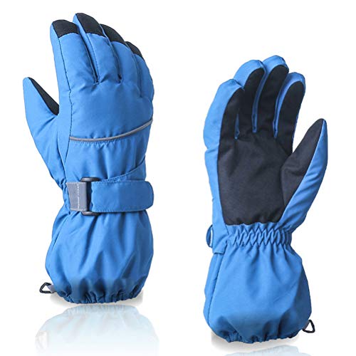 tairong Guantes de esquí de Invierno para niños, Guantes térmicos Impermeables para Snowboard para niños, Guantes de Nieve para niños de 4 a 14 años