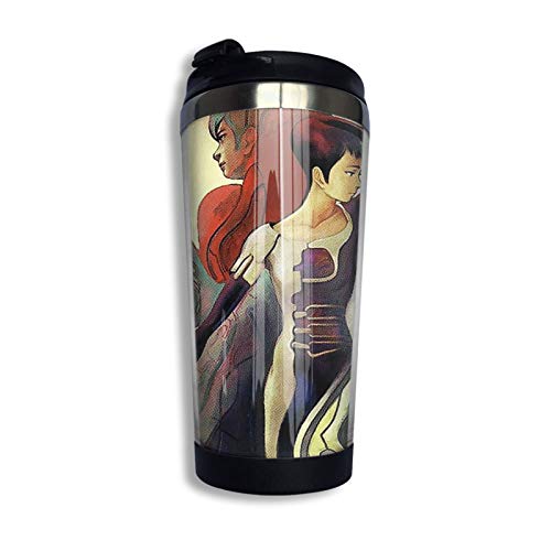 Taza de café de Viaje de Acero Inoxidable, Azel de Panzer Dragoon Saga2 Taza de Viaje Taza de café Vaso Aislado al vacío de Acero Inoxidable 13.5 oz