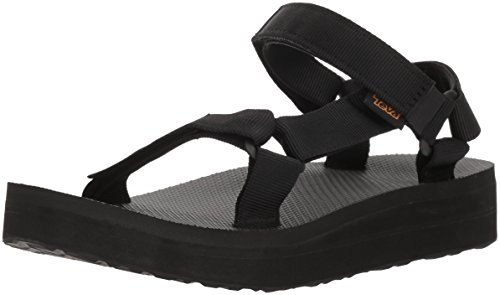 Teva Midform Universal Sandal Womens, Sandalia para Mujer, Black, 37 EU