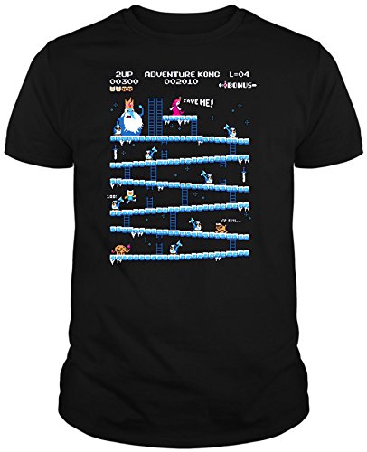 The Fan Tee Camiseta de NIÑOS Hora de Aventuras Jake Finn Donkey Kong 9-10 Años