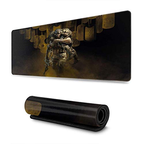 Tom Clancy 's Gho-st Recon Alfombrilla de ratón Rectángulo Antideslizante Caucho Electrónico Deportes Alfombrilla de ratón Grande Gaming Dedicado 30X80CM