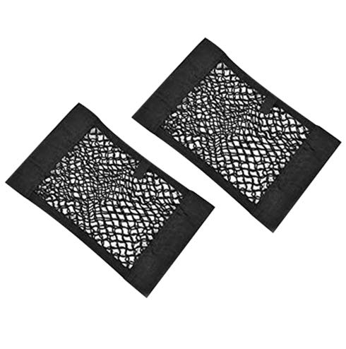 Trunk Storage Net, Wady 2 Pack baúl trasero de coche Back Seat adhesivo elásticos Cargo String Net almacenamiento de malla añadir organisateurs bolsa Pocket Organizer