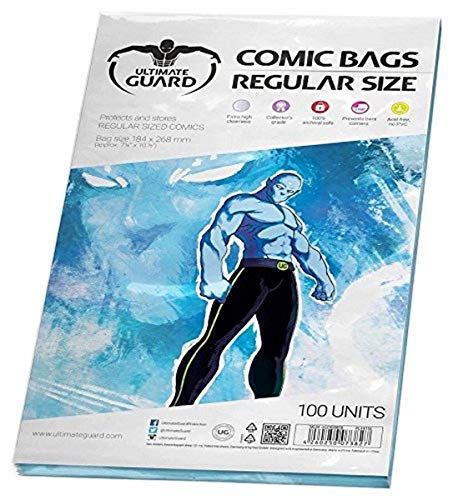 Ultimate Guard UGD020018 - Fundas para cómic (tamaño Regular, 100 Unidades)