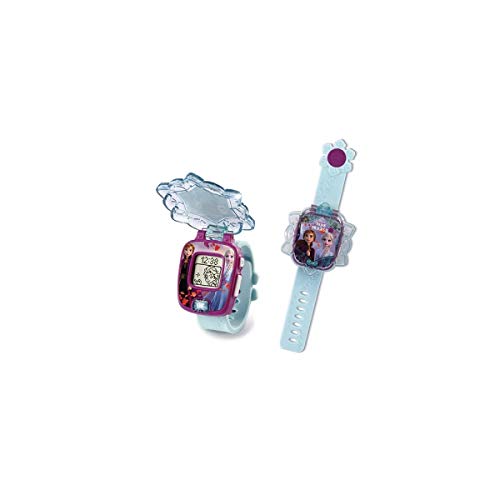 VTech - The Frozen 2-LA Interactive Wrist Watch por Elsa Spielzeug, electrónica, juguetes educativos, 80 - 518805, multicolor (versión francesa)