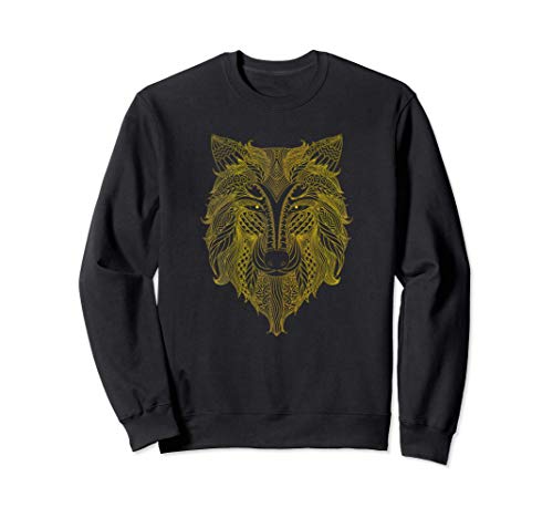 Wolf Of Odin Fenrir Valhalla Viking Nordic God Mjolnir War Sudadera