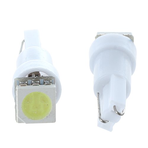 WOVELOT 2 X T5 5050 SMD Salpicadero Coche Blanco 1-LED Bombilla Lampara 74 37 286 18 27 12v US