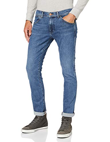 Wrangler Bryson Vaqueros Skinny, Azul (Flint Stone 50u), 29W / 32L para Hombre