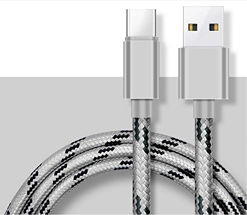 YANSHG USB 3.1 Cable de Tipo C, Reversible USB C Cable Trenzado de Nylon para Samsung Galaxy S8, Nexus 6P 5X, Google Pixel, LG G5 V20,