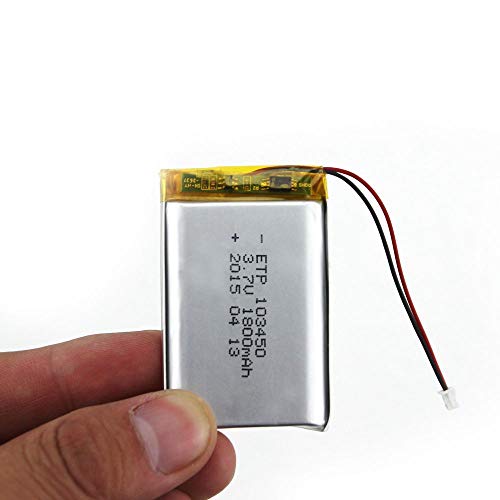 YDong 103450 3.7V 1800Mah Batería Recargable de Litio Y Polímero de Lipo para Mp3 GPS Navegad Grabadora de DVD Auriculares E-Book Cámara