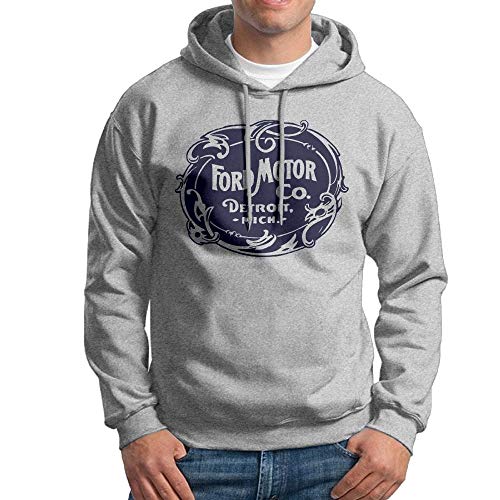 ZAAROO Sudaderas de Moda Ford Motor Company Detroit Sudadera Hoodie Capucha para Hombre