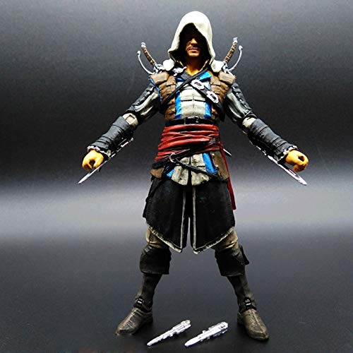 ZH Assassin'S Creed: Black Flag Figuras De Acción, Edward The Black Prince Estatua De Juguete, PVC Coleccionables Modelo Adornos Juguetes 15Cm