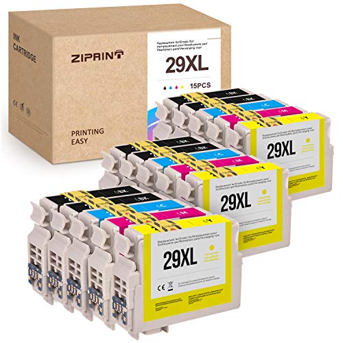 Ziprint 29 cartuchos de tinta compatibles para EPSON 29XL T29 XL para Epson XP-342, XP-245, XP-235, XP-240, XP-247, XP-330, XP-332, XP-335, XP-340, XP-345, XP-430, XP-432,XP-435,XP-440,XP-442,XP-445