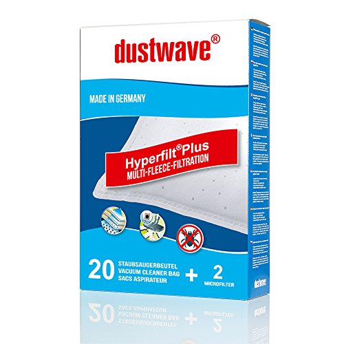 20 dustwave® bolsas para aspiradora Blink Mi 01, Hoover Athos Serie at70, Miele Cat & Dog 5000 Plus, Miele Complete C3 Celebration, Miele Complete C3 EcoLine, Miele Complete C3 Silence