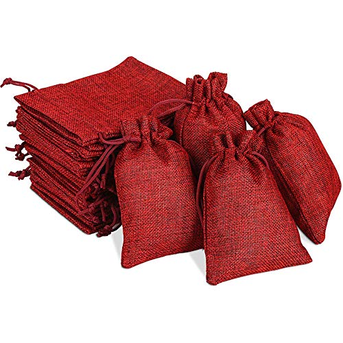 24 Pcs Bolsas De Regalo, Bolsitas De Tela Bolsas Yute, Bolsas De Arpillera Con Cordón, Saco Navidad, Bolsitas Regalos, Bolsas Tela Pequeñas, Bolsitas Para Regalos