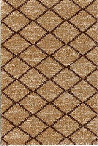 ACVILA ALFOMBRA DE PIE DE CAMA 60x110 cm BEIGE modelo MATRIX 1918