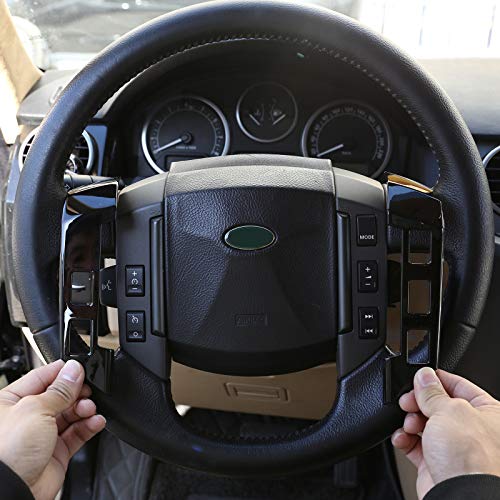 Adhesivo 3D para volante de coche ABS cromado 2 piezas para LR RangeRover Sport 2005-2009 accesorios de coche