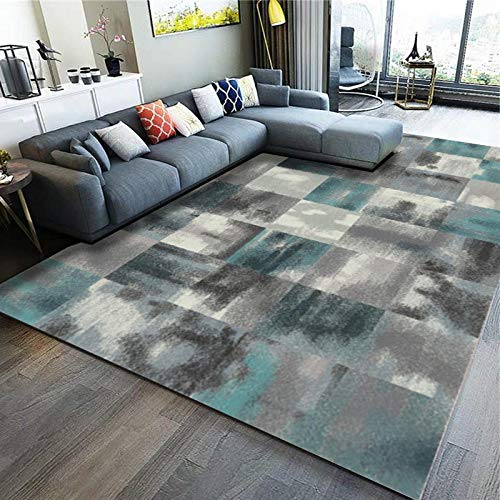 Alfombra de estilo moderno para sofá, salón, dormitorio, té verde, mantel para dormitorio, 2 x 3 metros