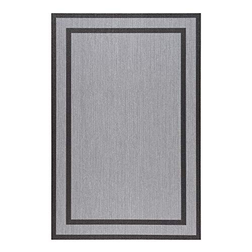 Alfombra vinílica Deblon – Alfombra de PVC Antideslizante y Resistente, Ideal para salón, Cocina, baño… ¡Disponible en Medidas Grandes y más Colores! (200cm x 290cm, Rectángulos Gris)