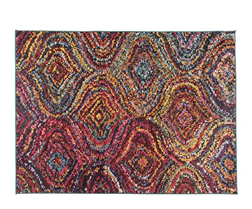 Alfombrista Diseño 5 Alfombra Moderna Acrílico Multicolor 60x110x1 cm